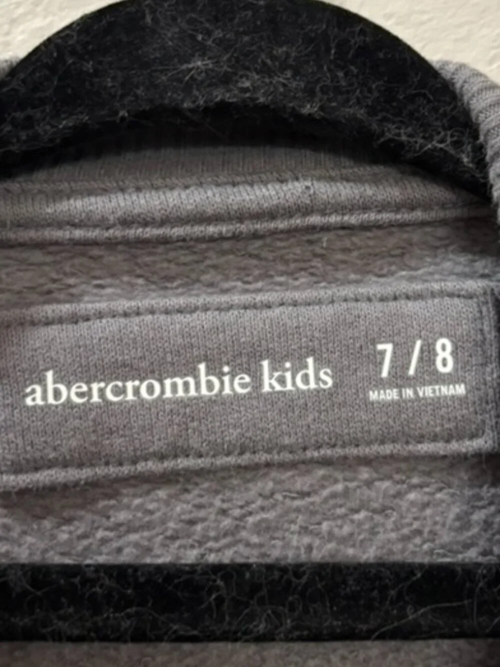 Abercrombie Kids Gray Sequin Bow Cozy Pullover Sweatshirt Size 7/8